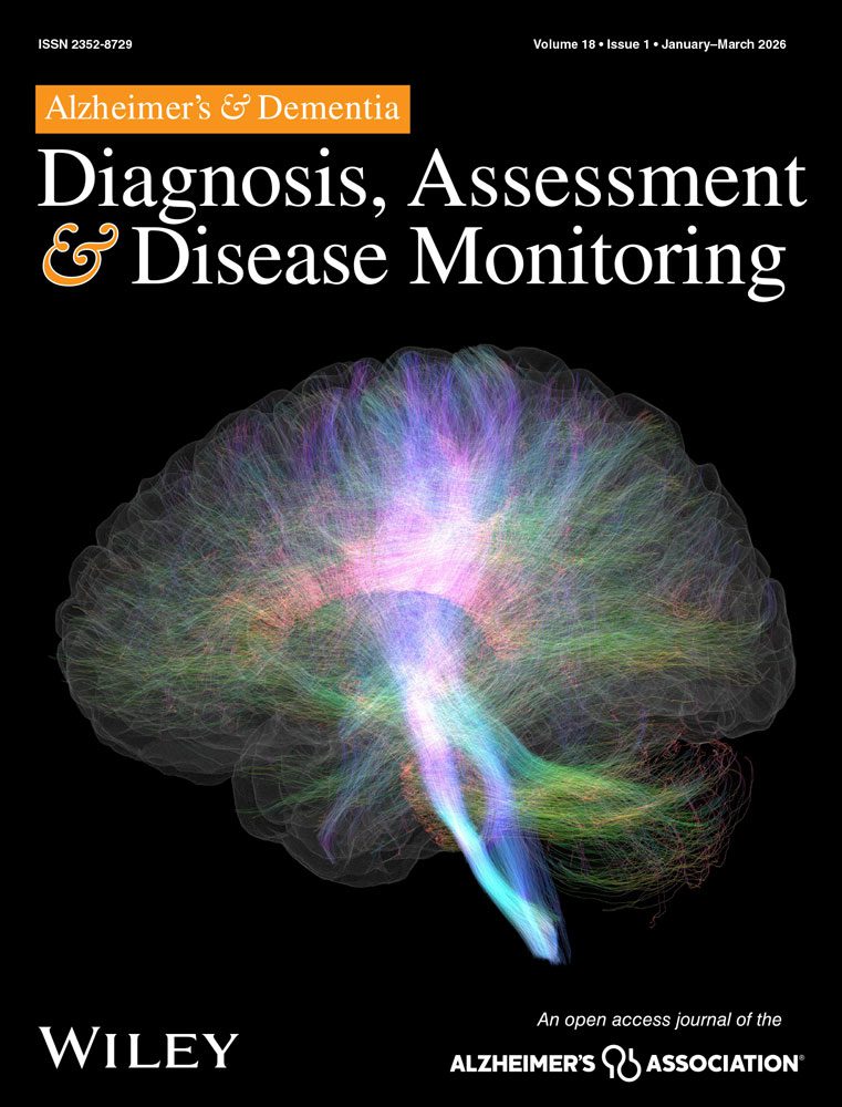Nuevo Paper en Alzheimer’s & Dementia: Diagnosis, Assessment & Disease Monitoring (DADM).